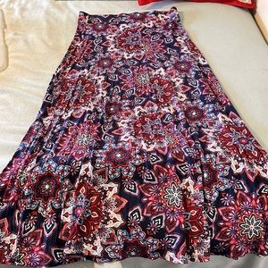Maxi skirt red white and blue